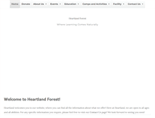 Tablet Screenshot of heartlandforest.org